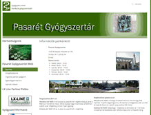 Tablet Screenshot of pasaret-gyogyszertar.hu